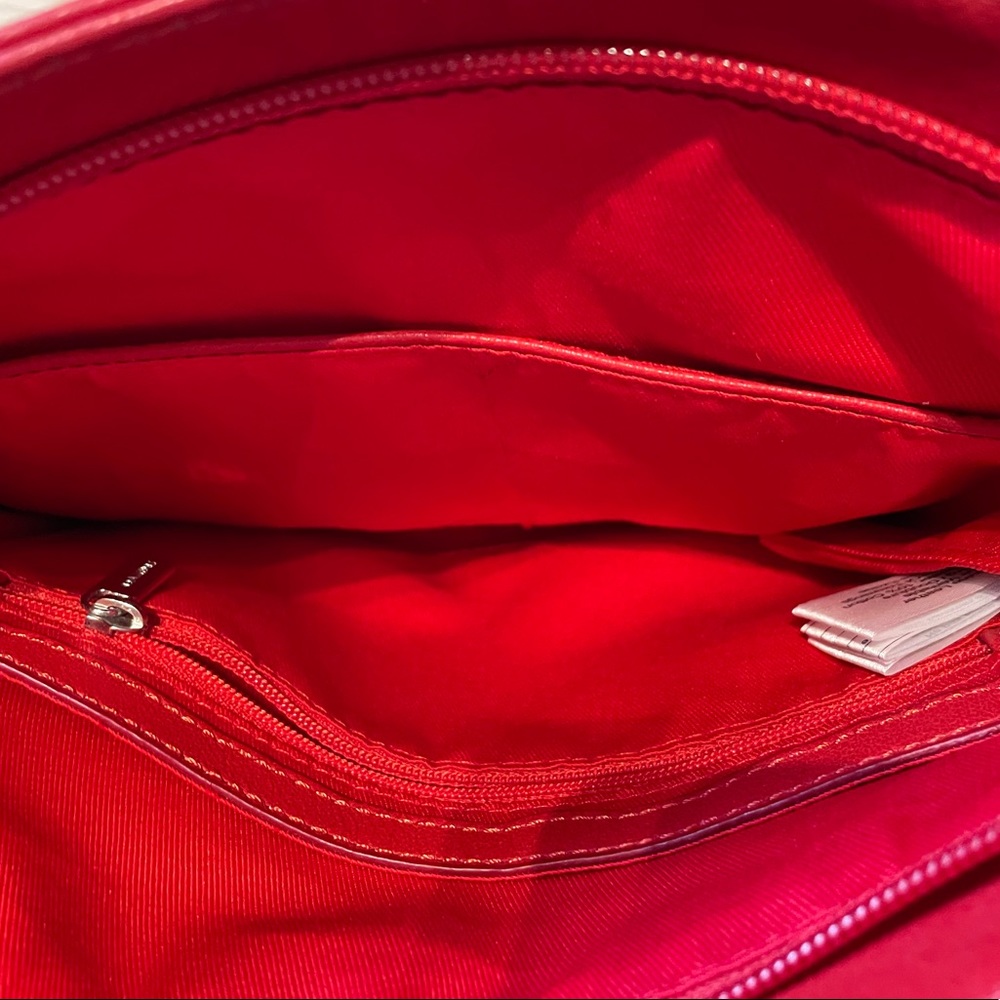 Danier Leather Red Shoulder Bag - Picture 5 of 8